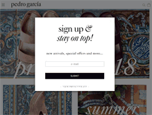 Tablet Screenshot of pedrogarcia.com